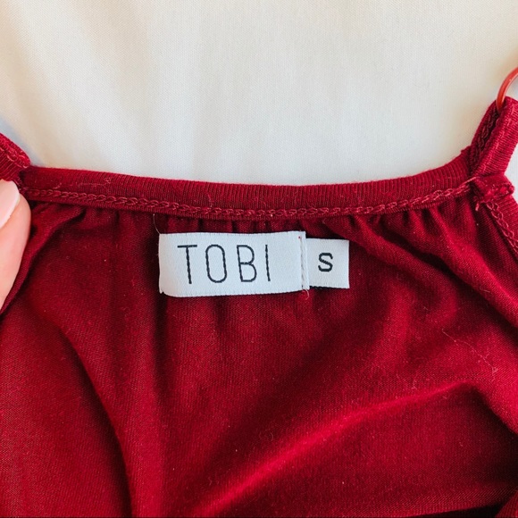 Maroon V Neck Top - Picture 2 of 3